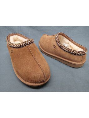 UGG Australia Tasman Slippers Slip-On Suede Chestnut Kids Size 3 NEW NO BOX!
